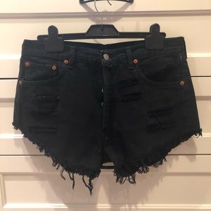 Levis 501 denim shorts